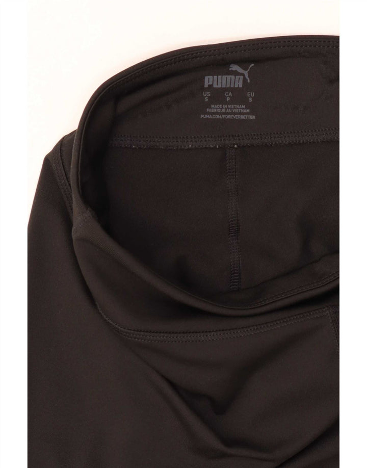 Puma Leggings gráficos para mujer UK 10 Small Black Colourblock