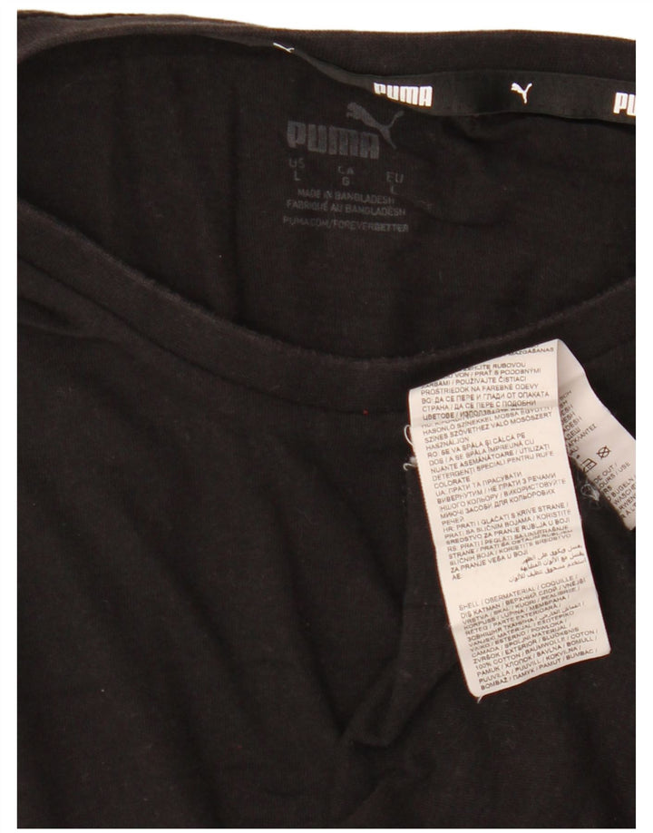 PUMA - Camiseta gráfica para hombre, talla grande, color negro