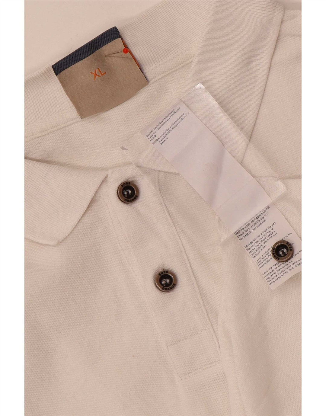 Polo Hugo Boss Hombre XL Algodón Blanco