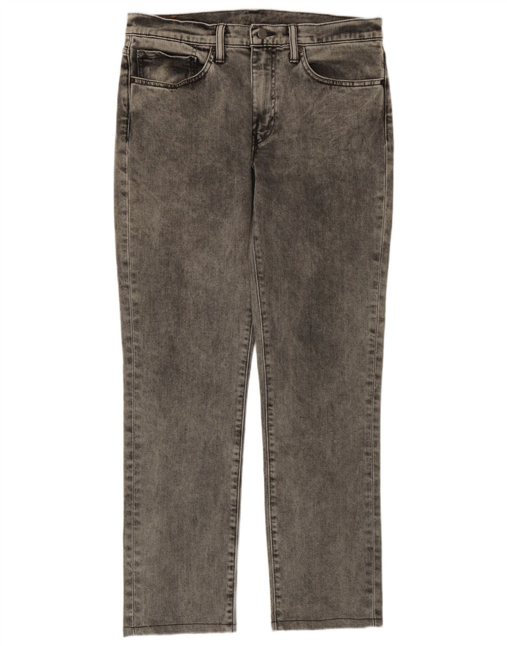 Levi's Hombre 511 Slim Jeans W34 L31 Algodón Gris
