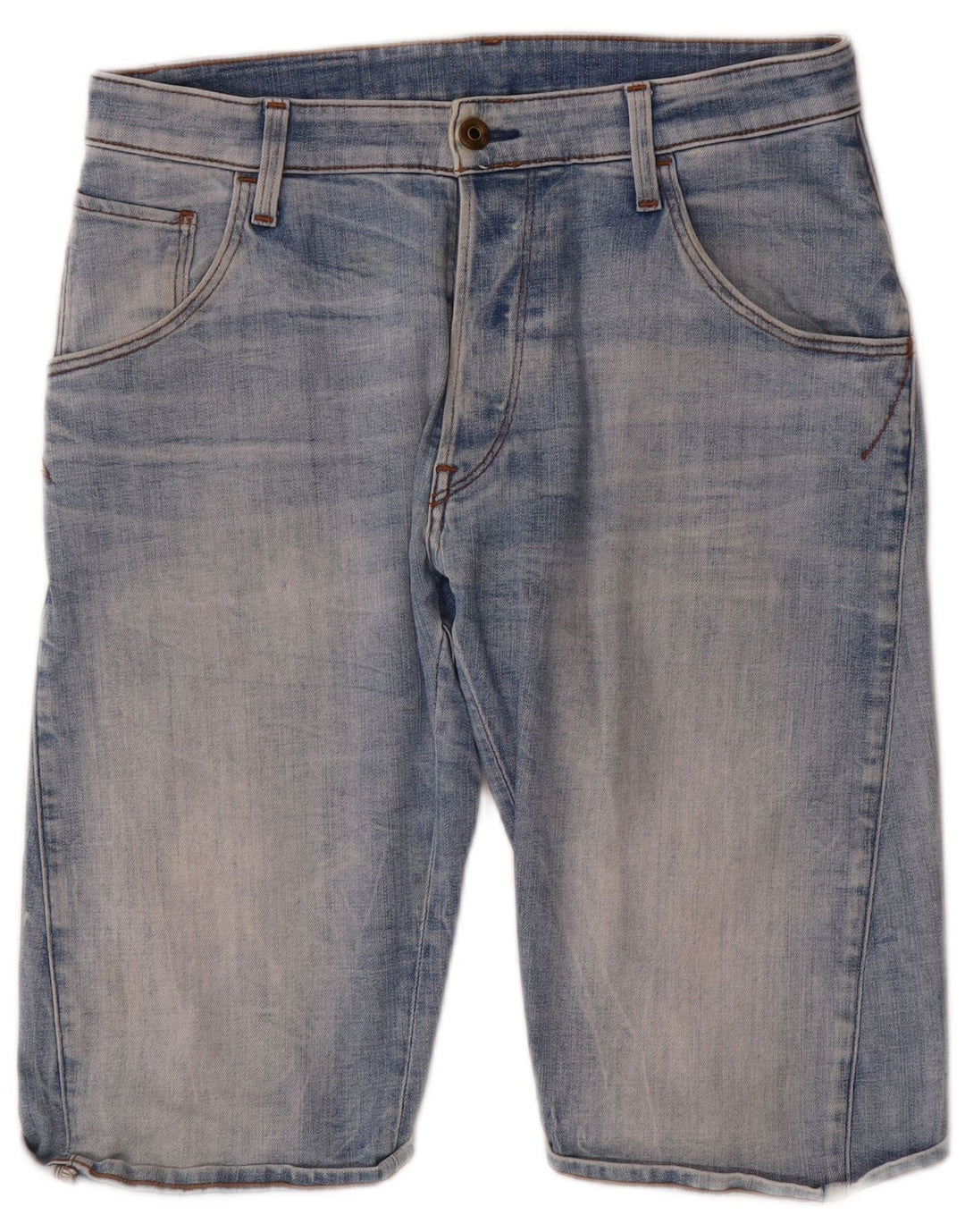 Pantalones cortos vaqueros G-Star para hombre W31 Algodón azul medio
