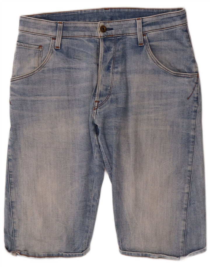 Pantalones cortos vaqueros G-Star para hombre W31 Algodón azul medio