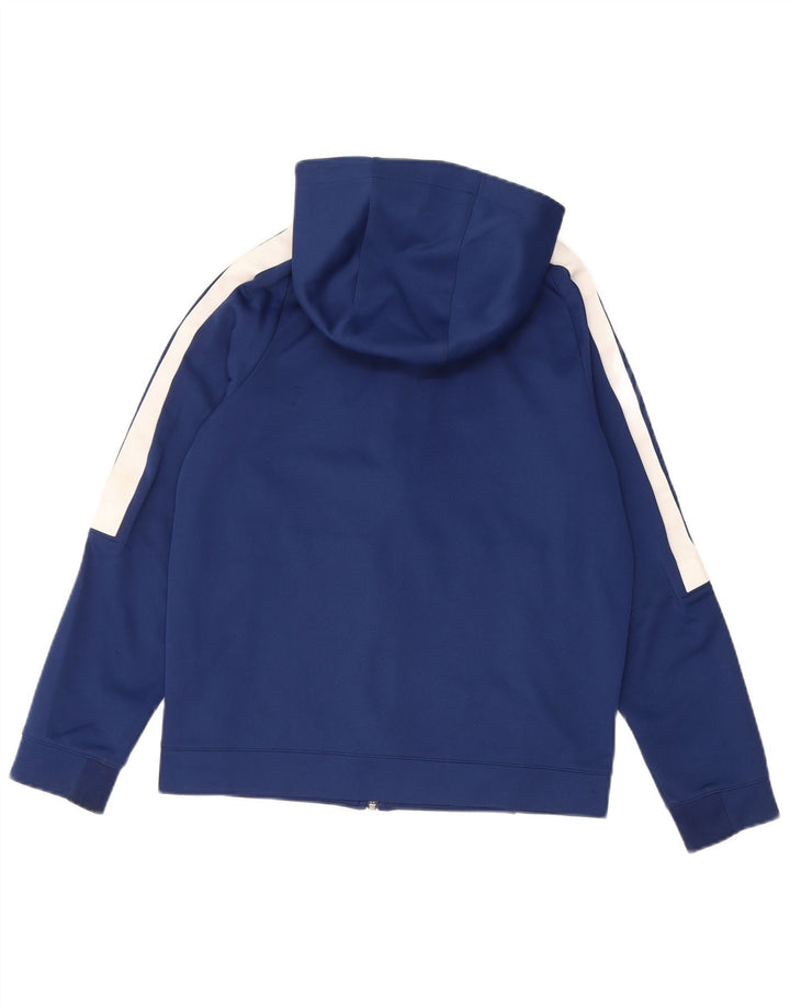 NIKE Sudadera con capucha y cremallera para niños, talla grande, color azul marino, 12-13 años