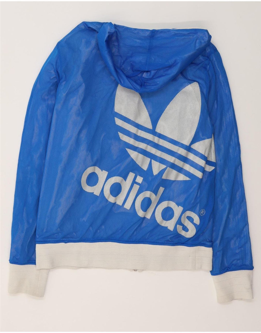 Adidas Chaqueta reversible con capucha gráfica para hombre UK 38 Medium White Colourblock