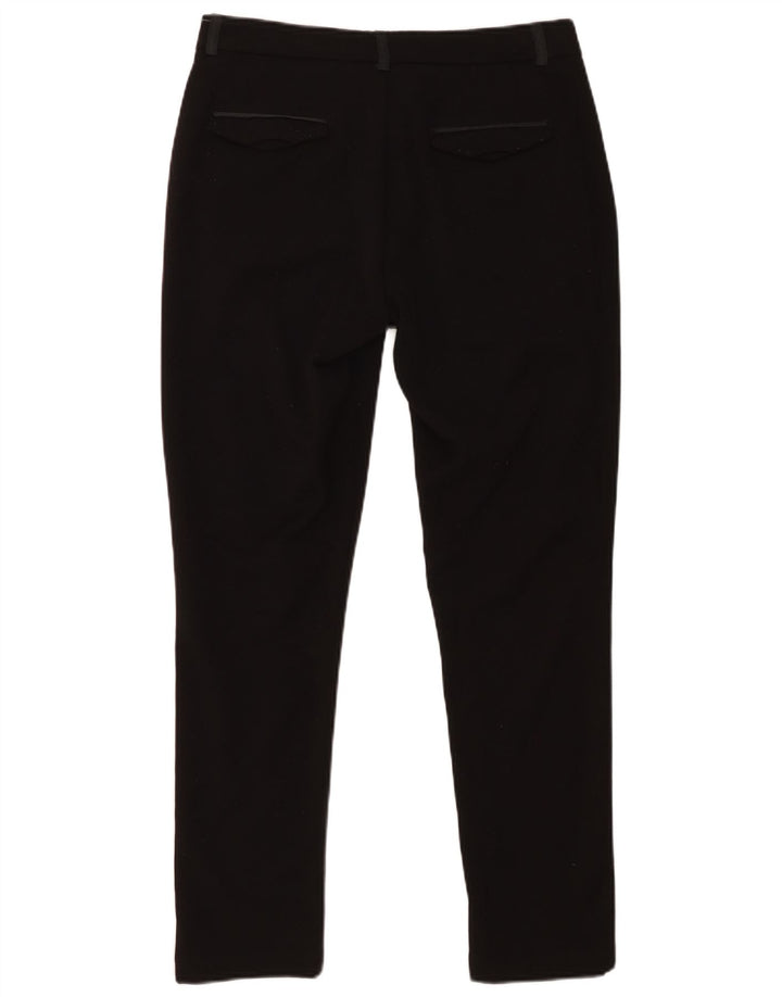 MARINA MILITARE Pantalones informales ajustados para mujer IT 42 Medium W30 L28 Negro