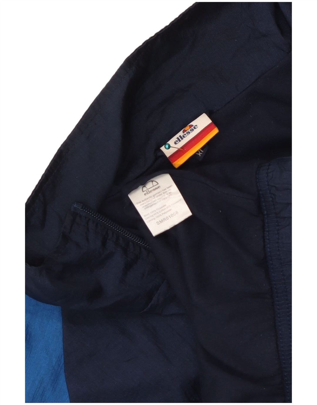 Ellesse Hombre Chándal Top Jacket XL Azul Colorblock Poliéster