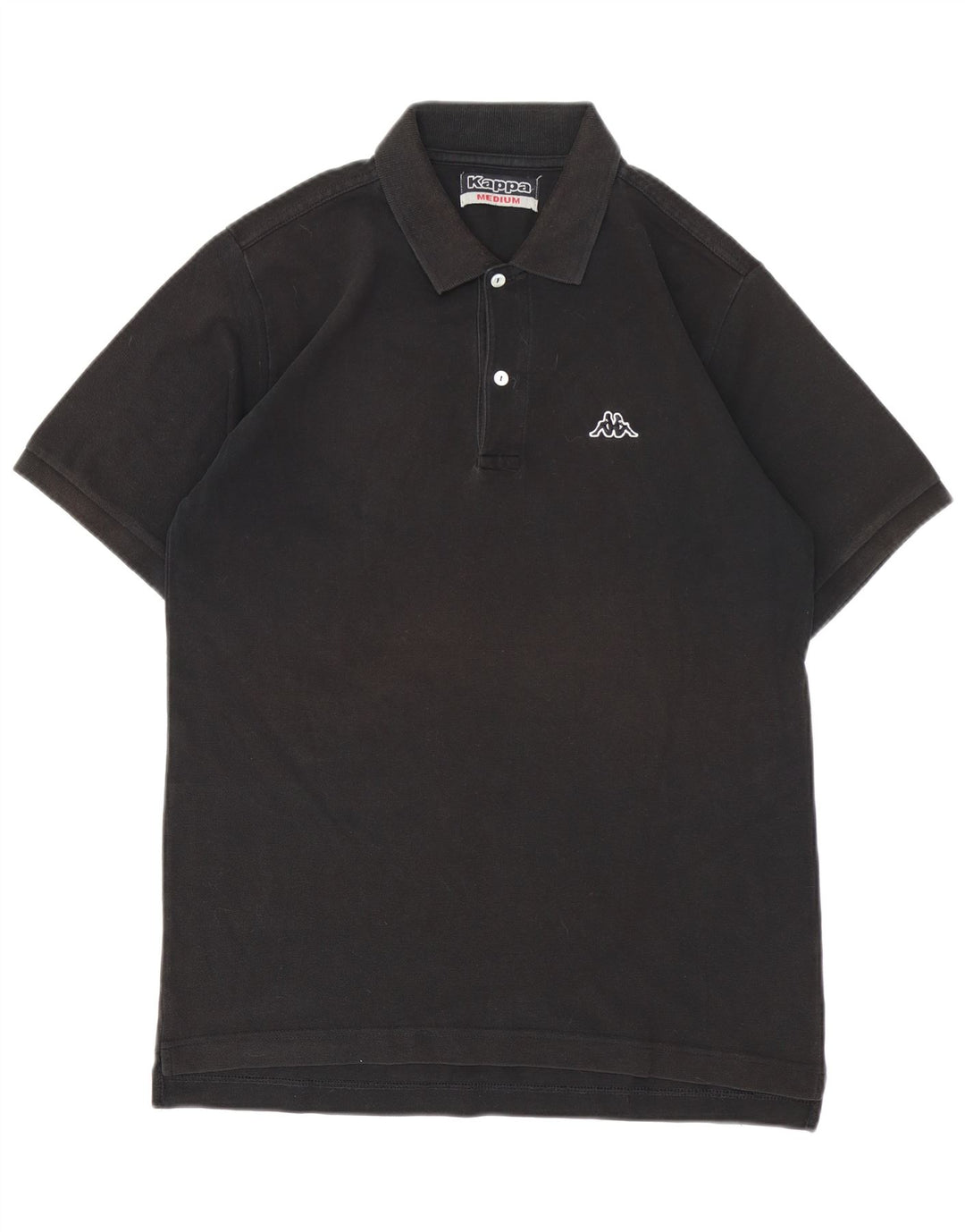 Kappa Polo Hombre Medium Negro Algodón