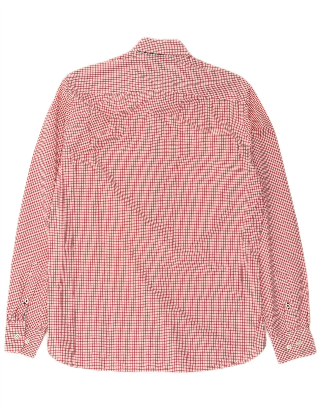 Camisa Tommy Hilfiger de corte personalizado para hombre de algodón a cuadros rojo pequeño