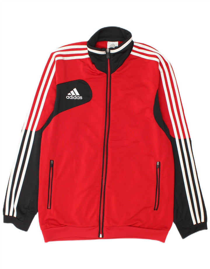 ADIDAS Chaqueta de chándal para hombre UK 36/38 Small Red Colourblock Poliéster