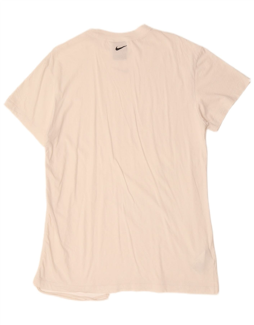 NIKE Camiseta holgada para mujer UK 14 Medium White Cotton
