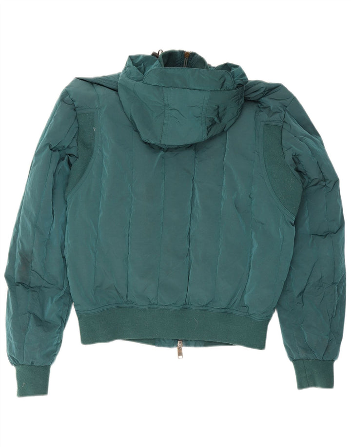 Armani Exchange Chaqueta acolchada extragrande con capucha para mujer UK 10 Small Green