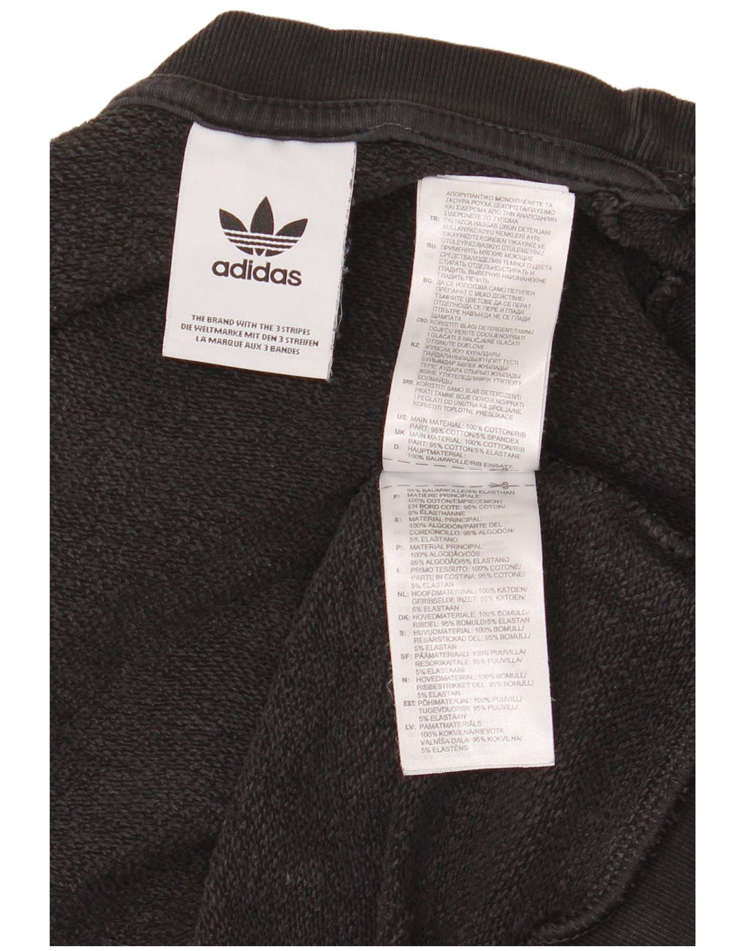 Adidas Hombre Sudadera Gráfica Jumper Medium Negro Algodón