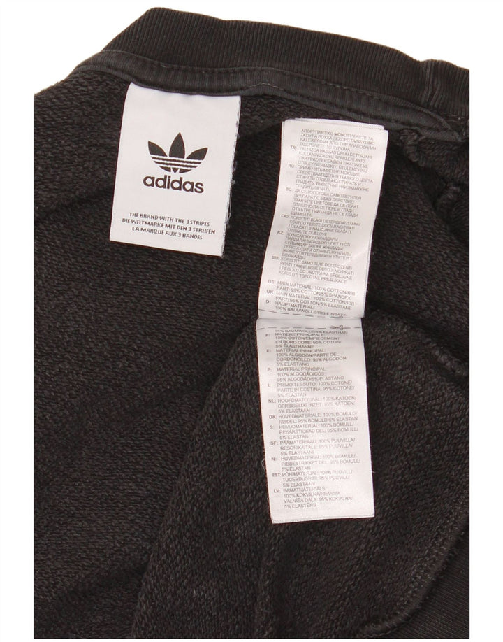 Adidas Hombre Sudadera Gráfica Jumper Medium Negro Algodón