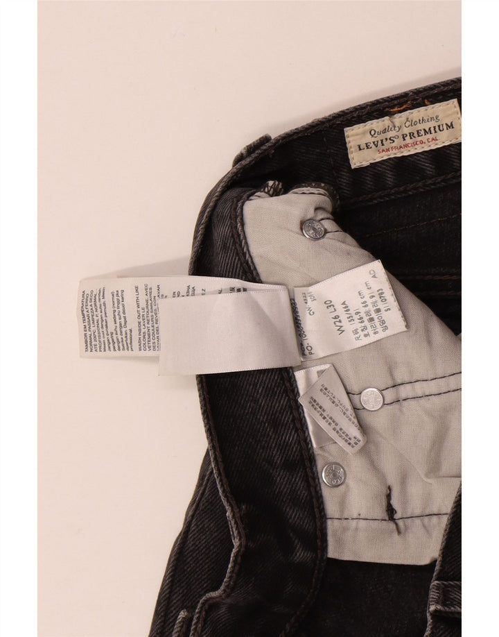 Levi's Jeans rectos 501 para hombre W26 L30 Algodón negro