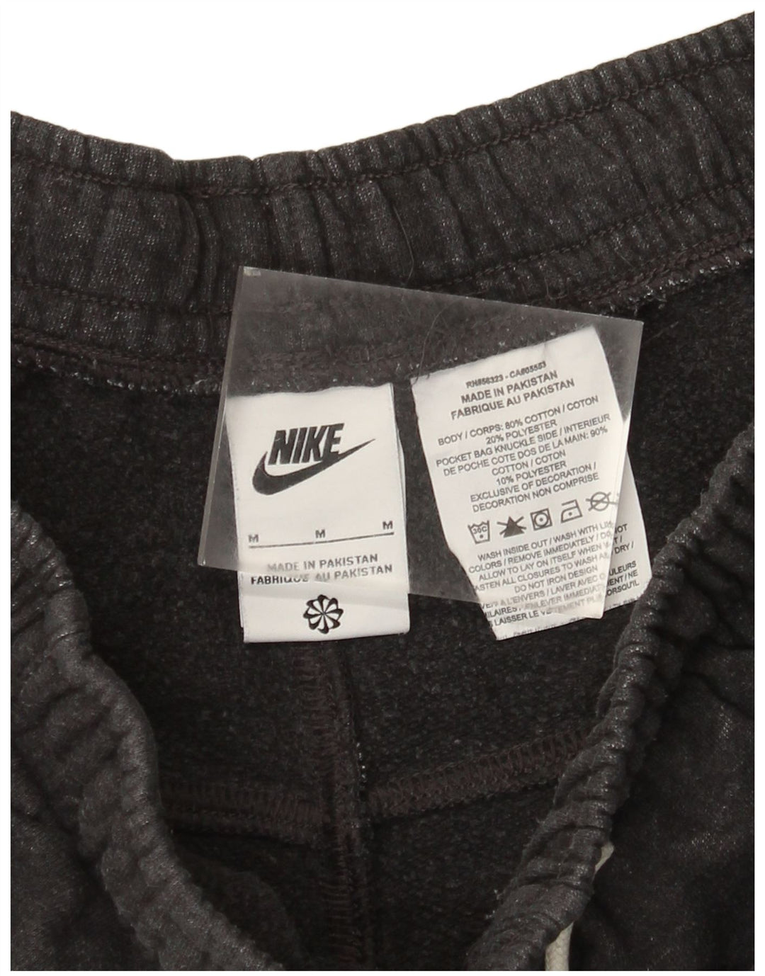 Pantalones cortos deportivos Nike para hombre de algodón gris medio