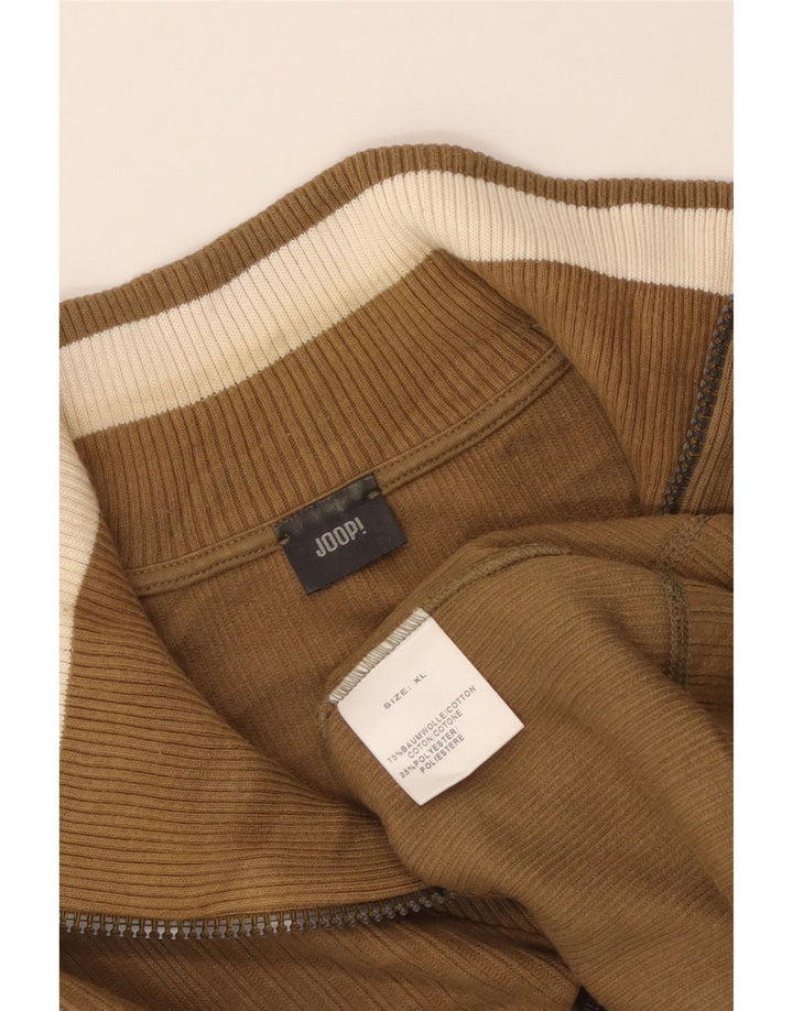 Joop Jersey Hombre con Cremallera y Cuello XL Algodón Marrón