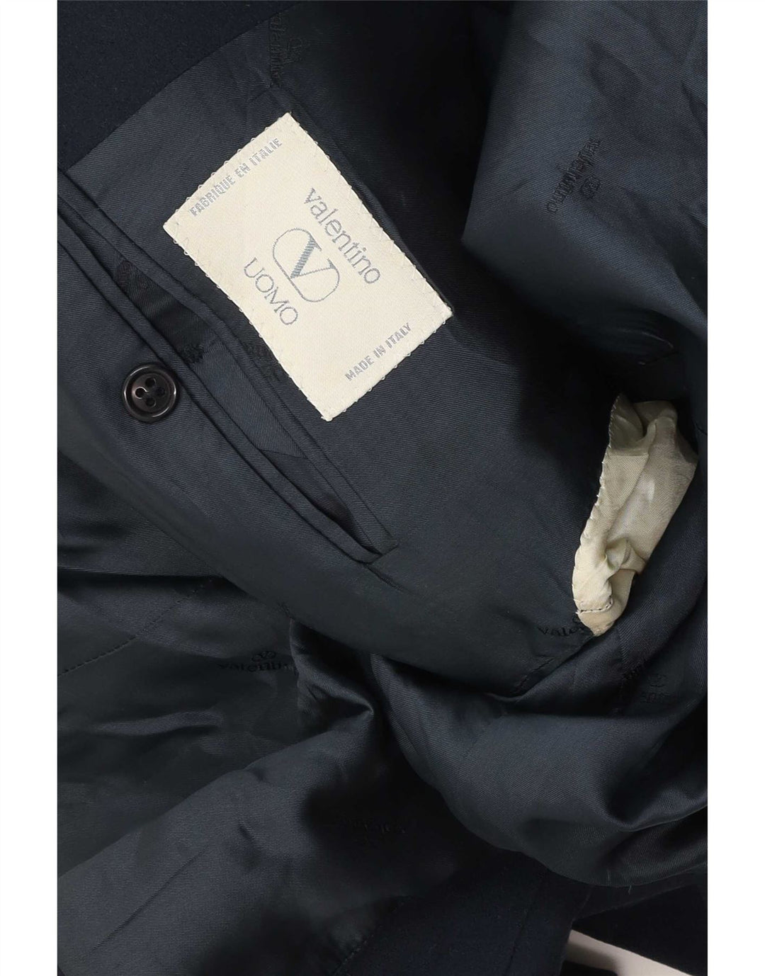 Valentino Chaqueta tipo blazer de 2 botones para hombre UK 40 Large Azul marino
