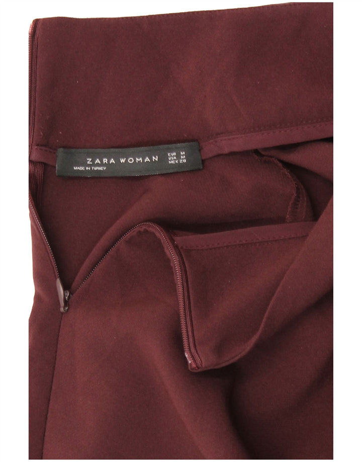 Zara Top tipo túnica de manga larga para mujer UK 44 Medium Borgoña
