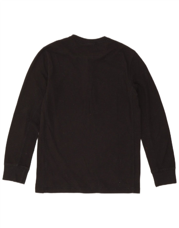 American Eagle Camiseta Hombre Manga Larga XS Algodón Negro