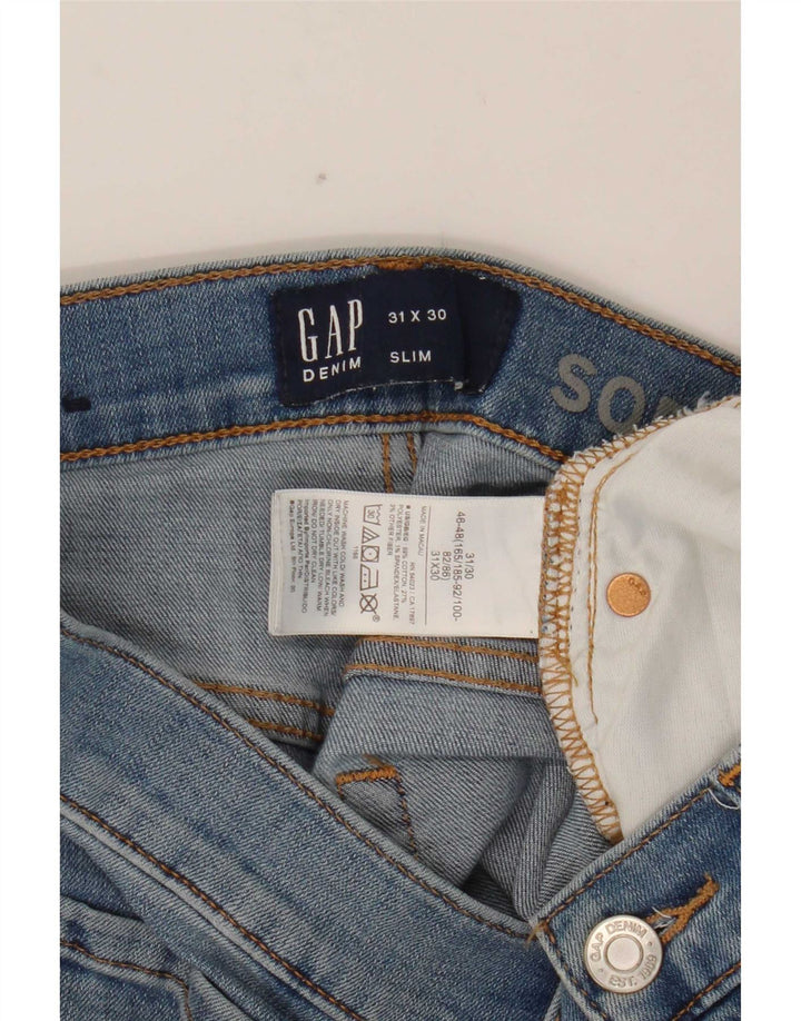 Vaqueros Gap Mujer Slim W31 L29 Algodón Azul