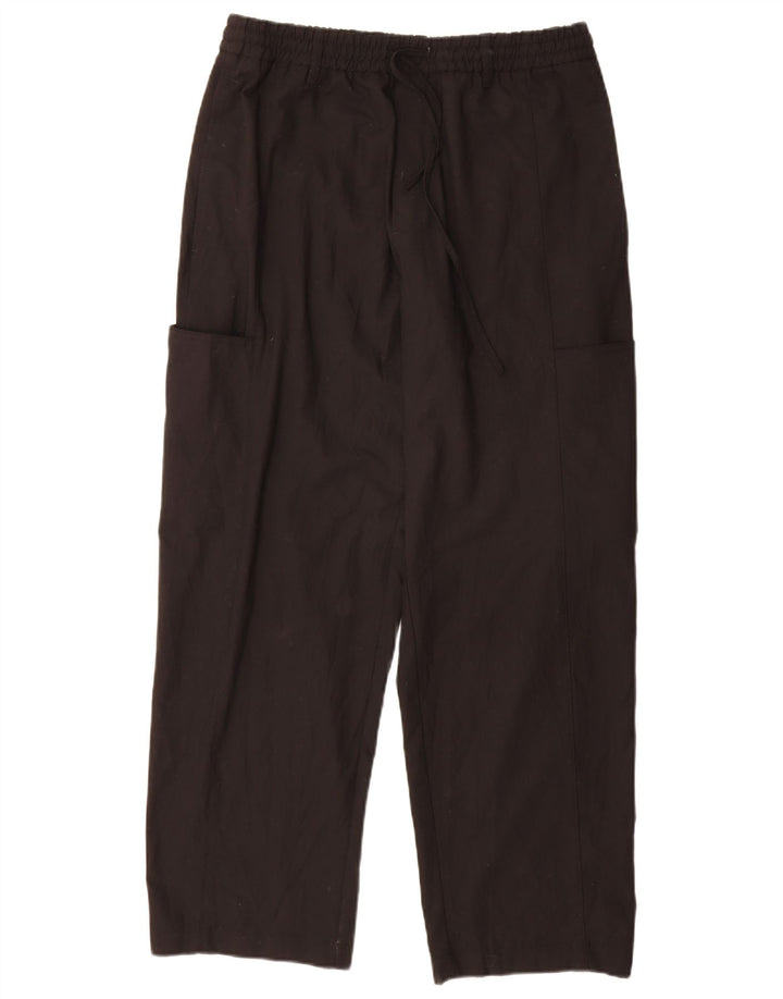 Zara Hombre Pantalón Cargo De Chándal Mediano Negro Poliéster