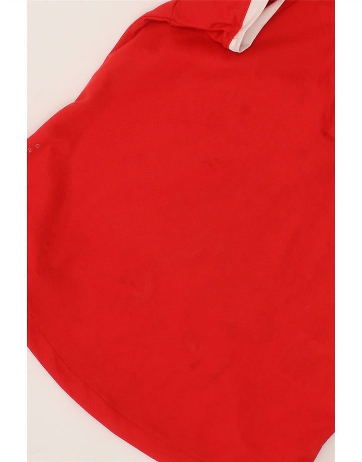 DIADORA Boys Polo Shirt 9-10 Years Large Red Polyester Vintage Diadora and Second-Hand Diadora from Messina Hembry 