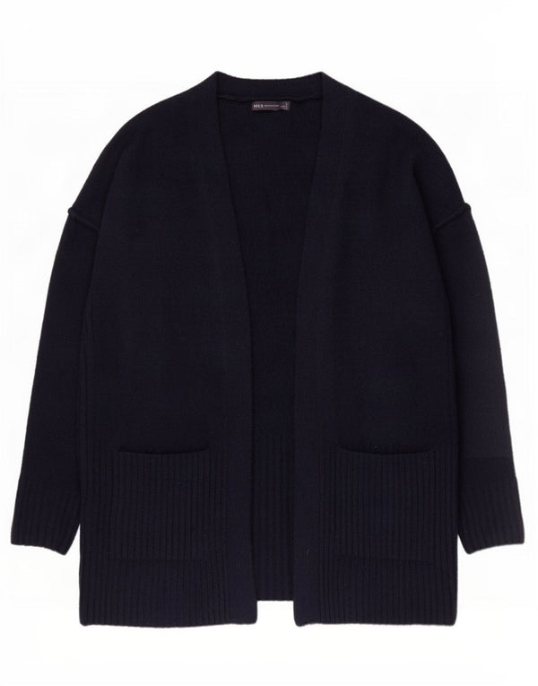 Marks & Spencer Suéter tipo cárdigan largo para mujer UK 46 Grande Azul marino