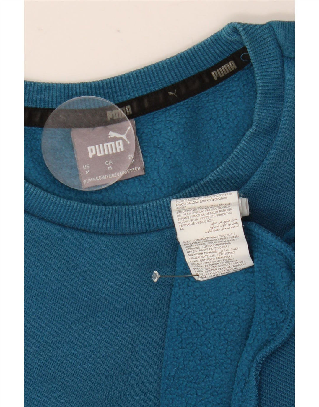 Puma Sudadera Gráfica Jumper De Algodón Azul Medio |