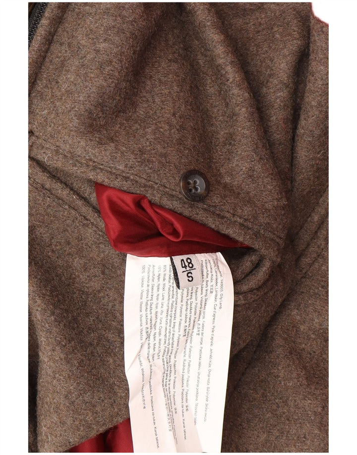 STRELLSON Chaqueta de cuero para hombre IT 48 Cuero marrón medio