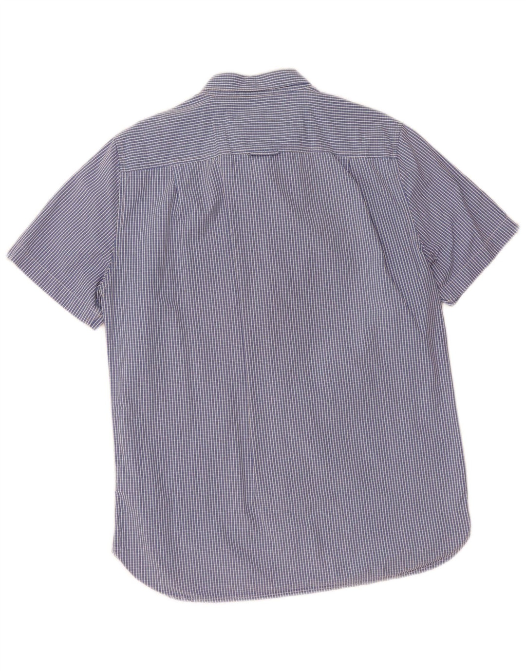 Superdry Camisa De Manga Corta Para Hombre XL De Algodón A Cuadros Azul