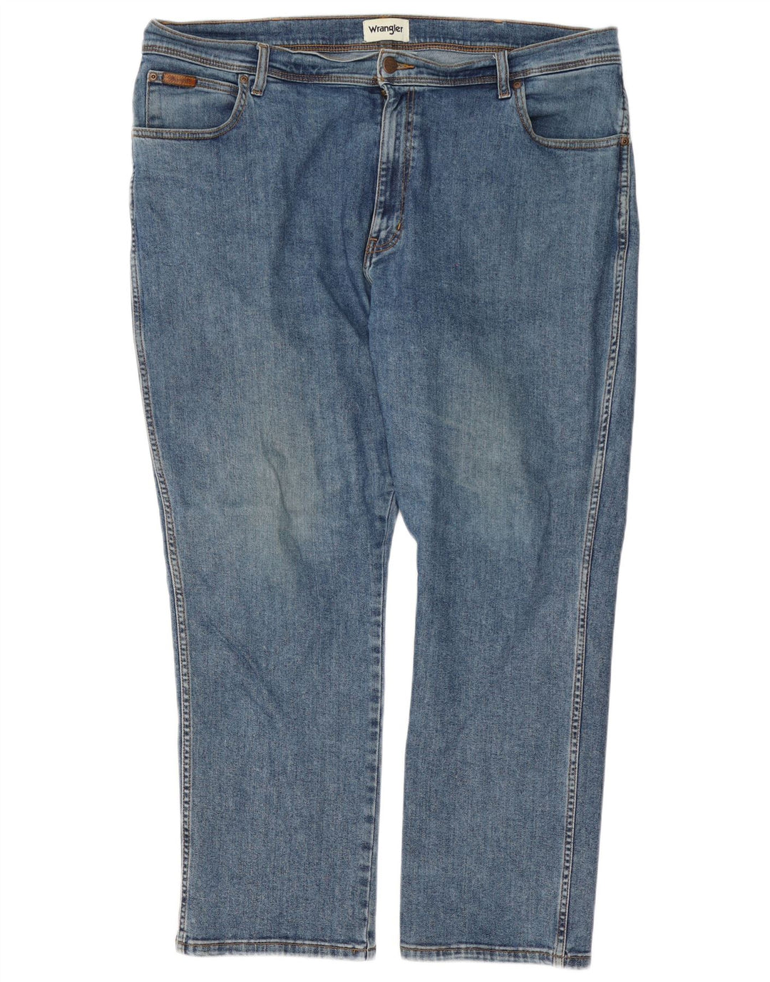 Wrangler Vaqueros rectos Texas para hombre W42 L30 Algodón azul