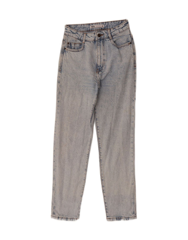 Zara Vaqueros Cónicos Para Mujer EU 34 2XS W24 L28 Azul