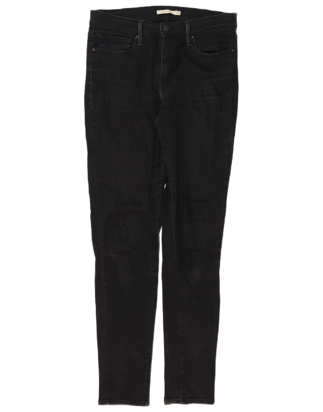 Levi's Jeans Ajustados Adelgazantes Mujer W31 L32 Algodón Negro