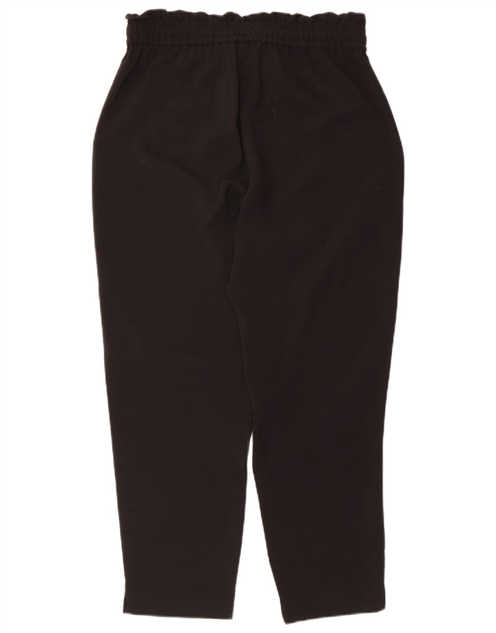 Zara Mujer Pantalón Corto Tapered Mediano W28 L25 Poliéster Negro