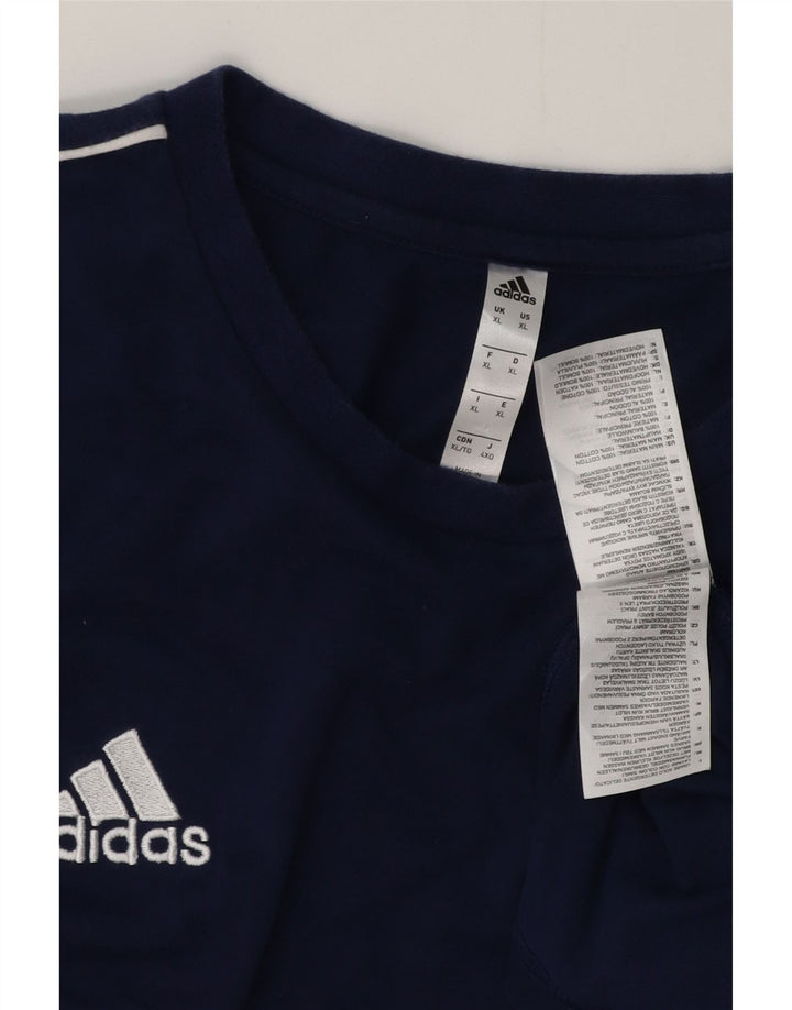 ADIDAS Camiseta Hombre Top XL Azul Marino Algodón