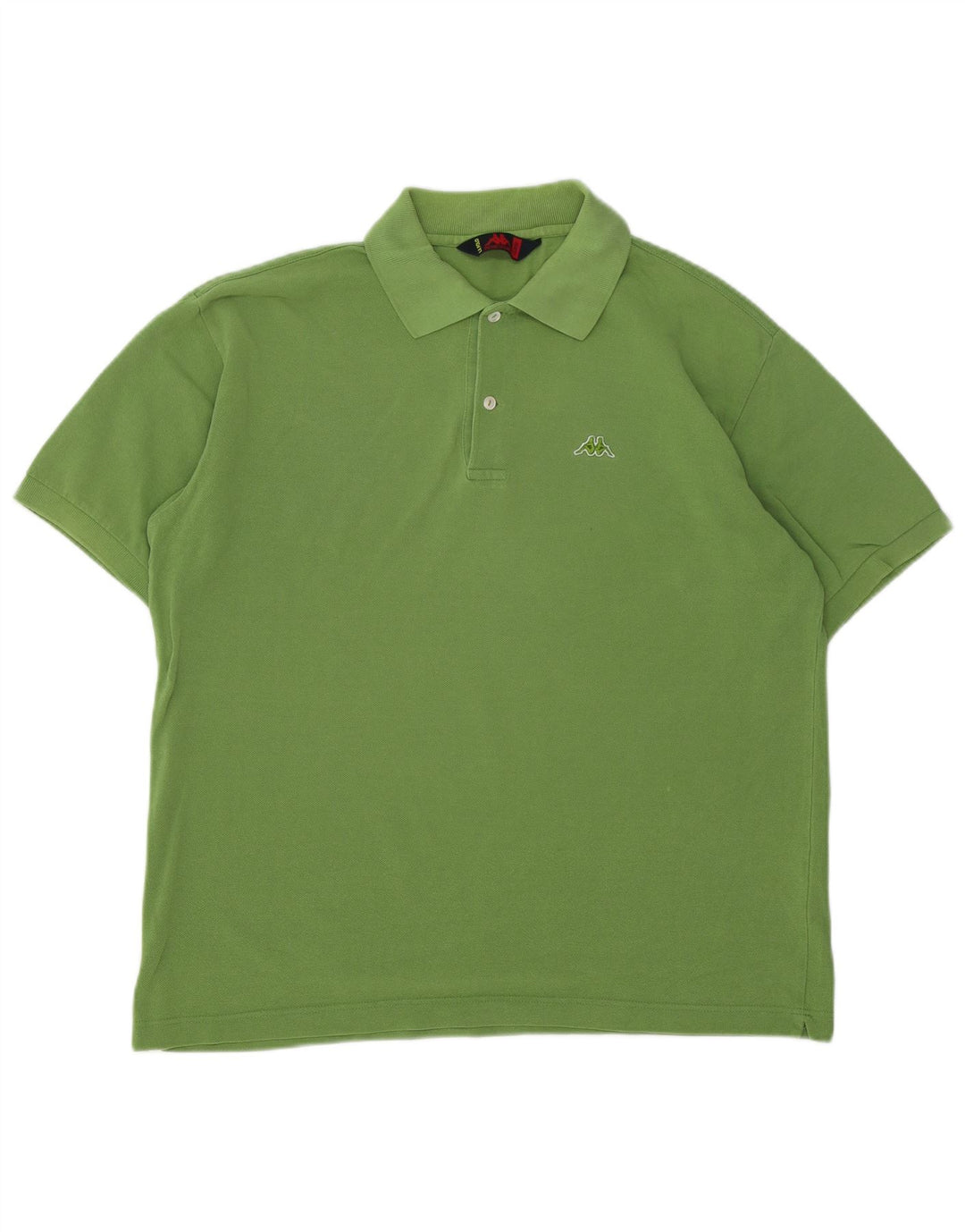 Kappa Polo Hombre Grande Verde Algodón