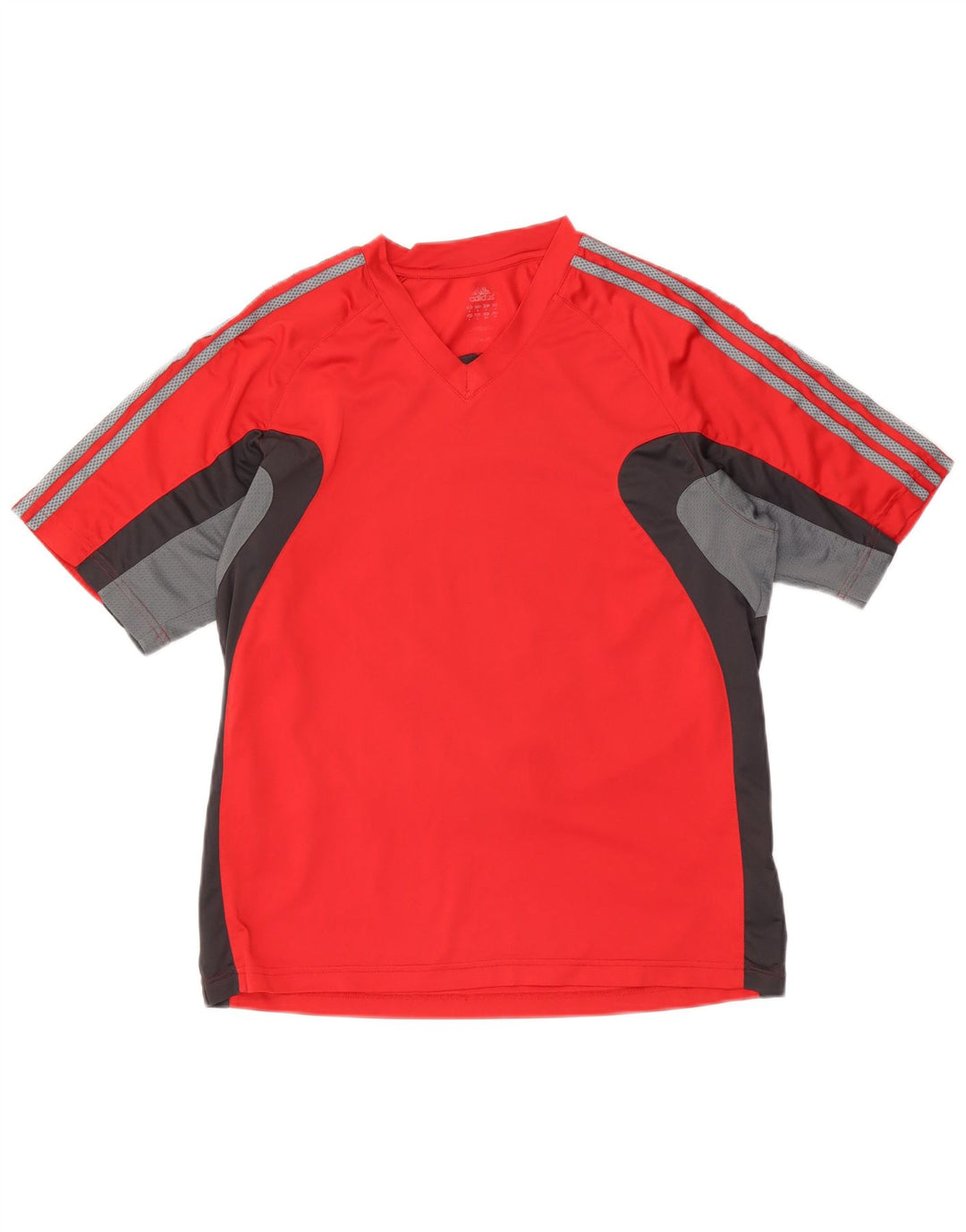 Adidas Hombre Camiseta Top Grande Rojo Colorblock Poliéster