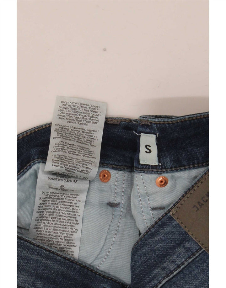 Jack & Jones Mens Shorts De Mezclilla Pequeño W32 Algodón Azul