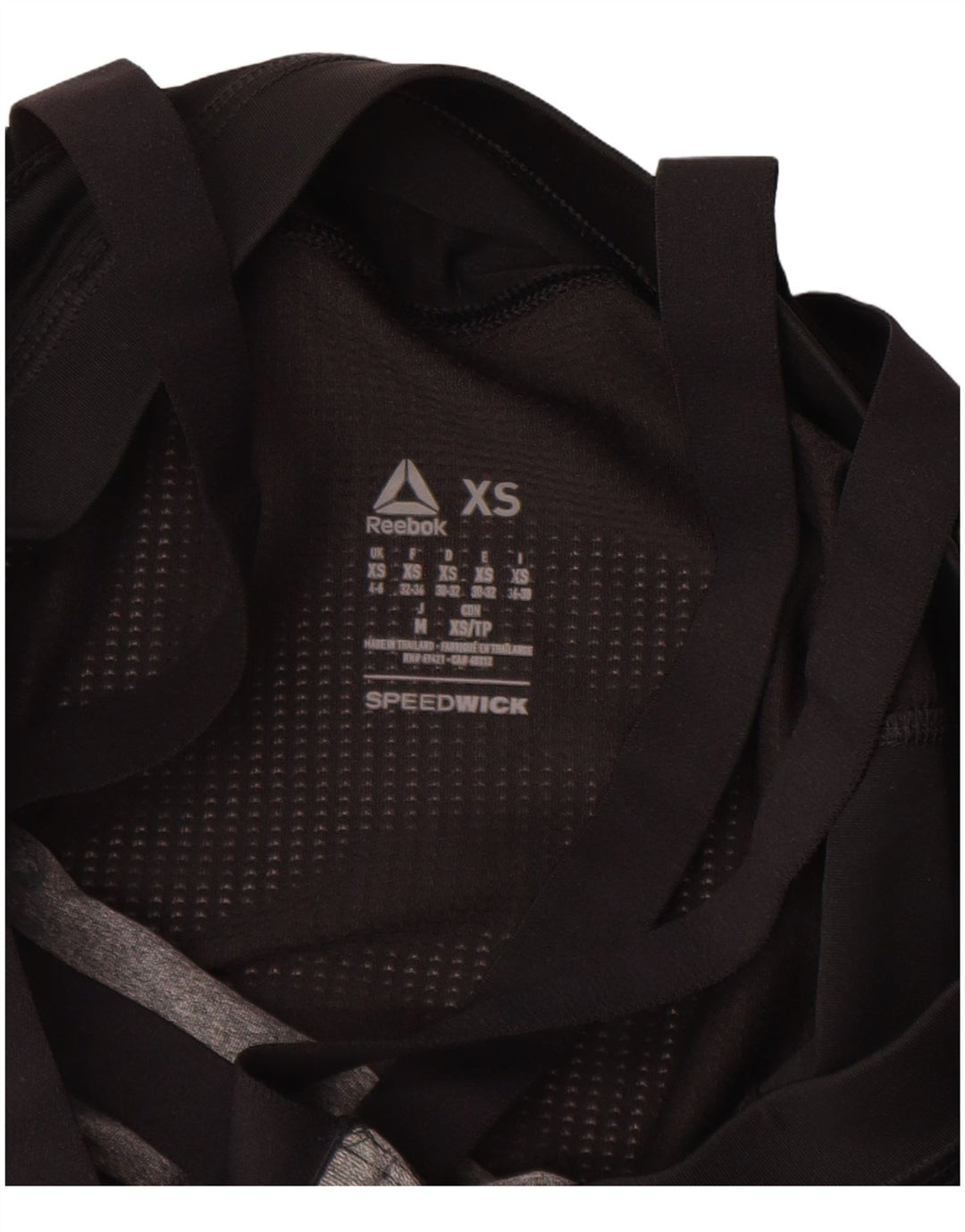 REEBOK Camiseta sin mangas con gráfico Les Mills para mujer UK 4/6 XS Gris Colorblock