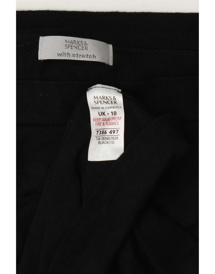 Marks & Spencer Mujer Lash Top Manga 3/4 UK 10 Small Viscosa Negra