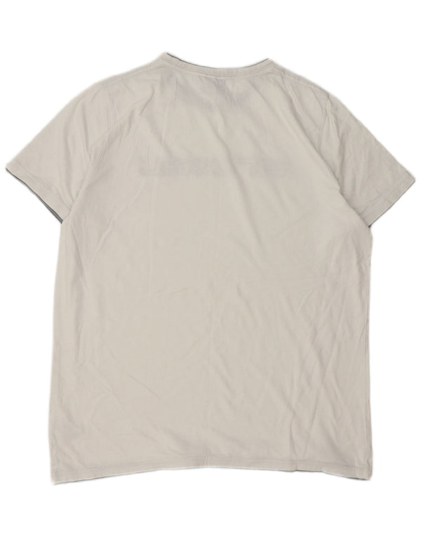 Animal - Camiseta gráfica para hombre, talla grande, algodón blanco