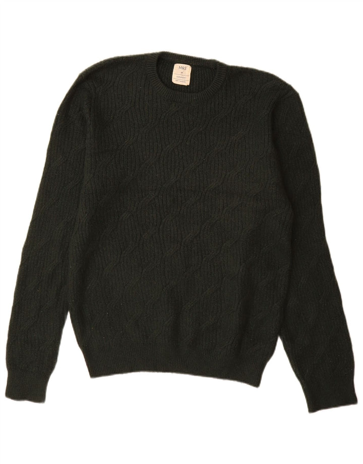Marks & Spencer Jersey De Cuello Redondo Para Hombre Poliamida Verde Medio