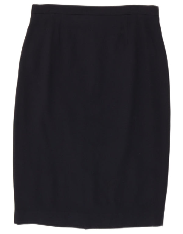 Luisa Spagnoli Falda lápiz de cintura alta para mujer IT 46 Large W30 Azul marino