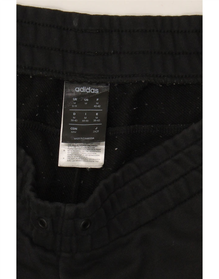 ADIDAS Pantalones de chándal gráficos para mujer Joggers UK 12/14 Mediano Negro