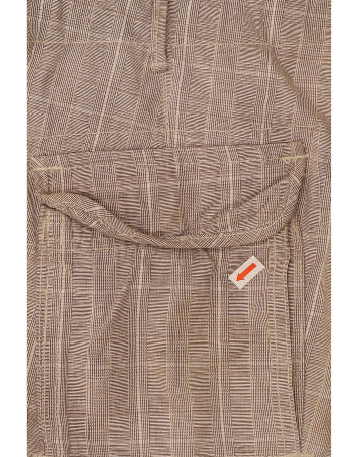 Pantalones cortos cargo para hombre Scotch & Soda W32 Algodón a cuadros gris medio
