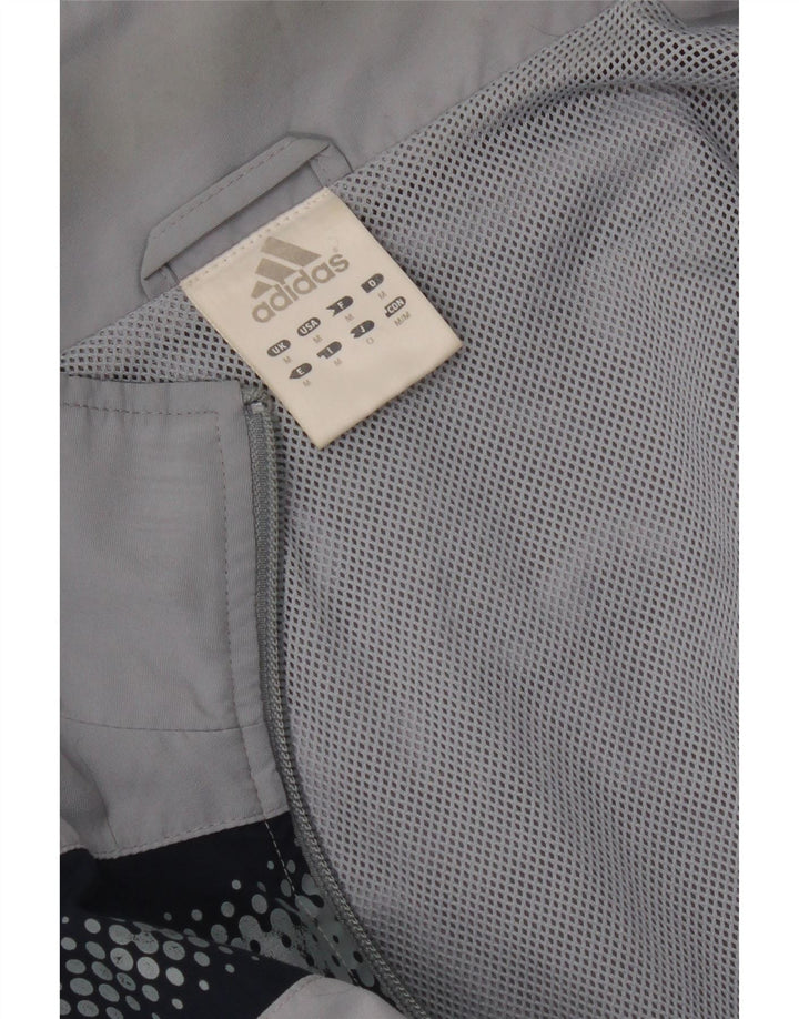 Adidas Hombre Chándal Top Chaqueta Gris Medio Colorblock
