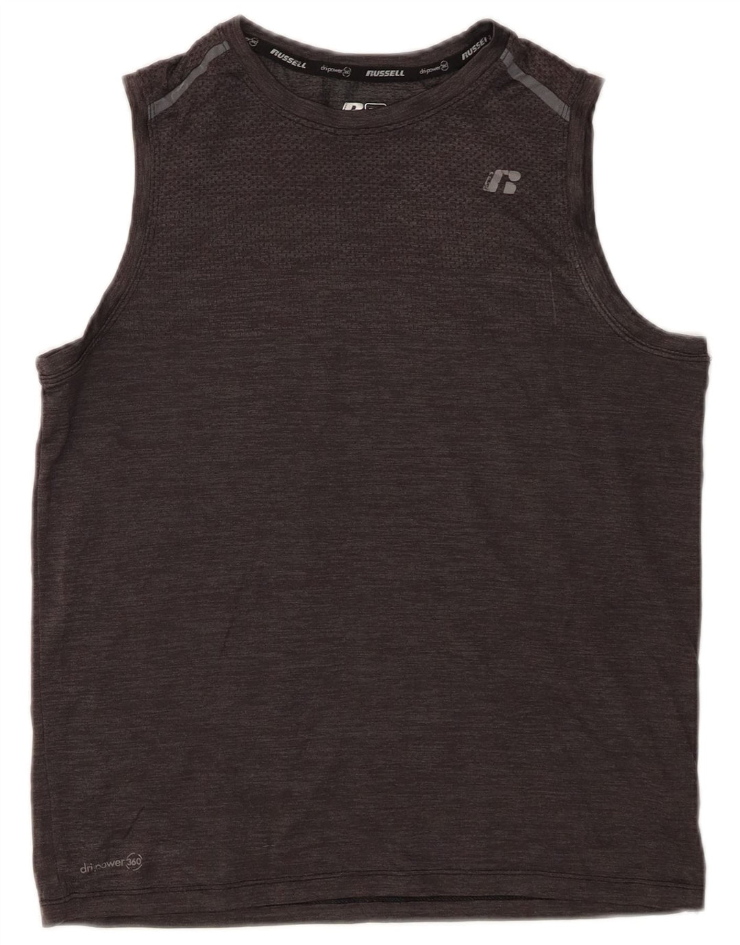 Russell Athletic Camiseta sin mangas para niño 14-15 años XL Gris Nylon