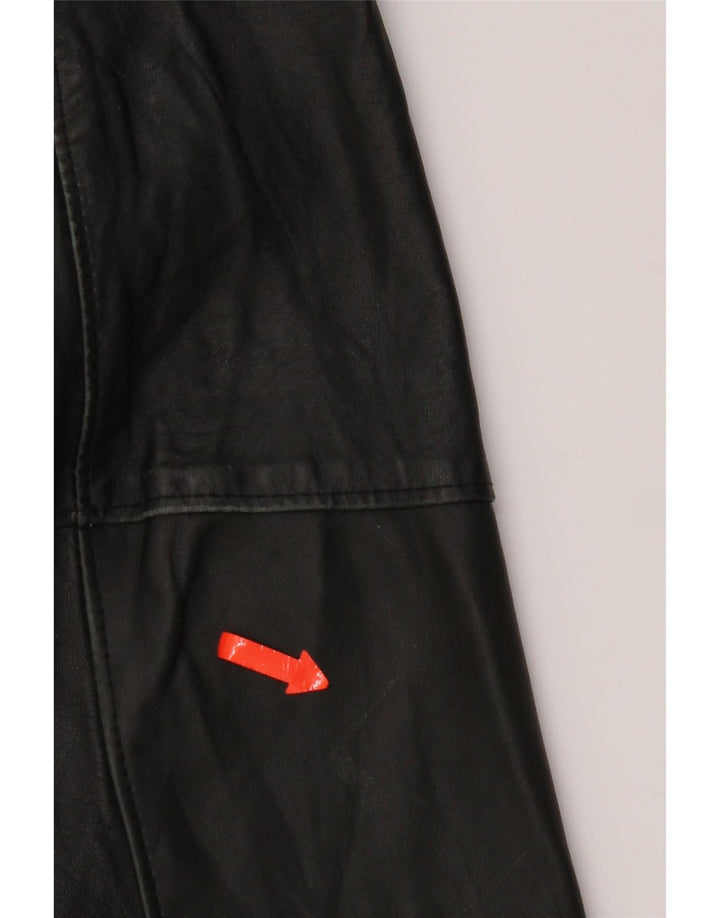 Bizzarro Chaqueta tipo blazer de 3 botones para hombre IT 54 2XL Cuero negro