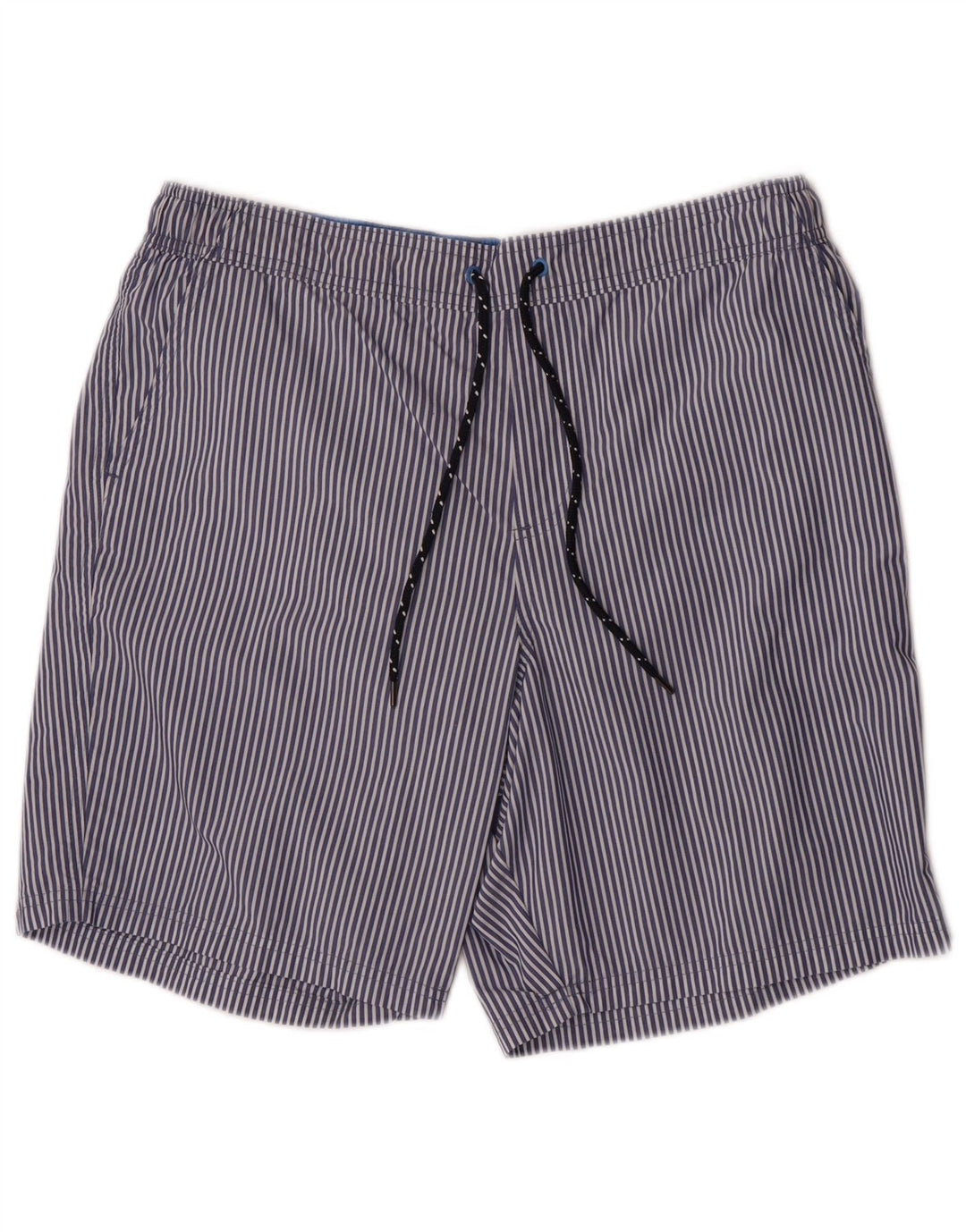 Marks & Spencer Bañador para hombre de algodón a rayas azules grandes