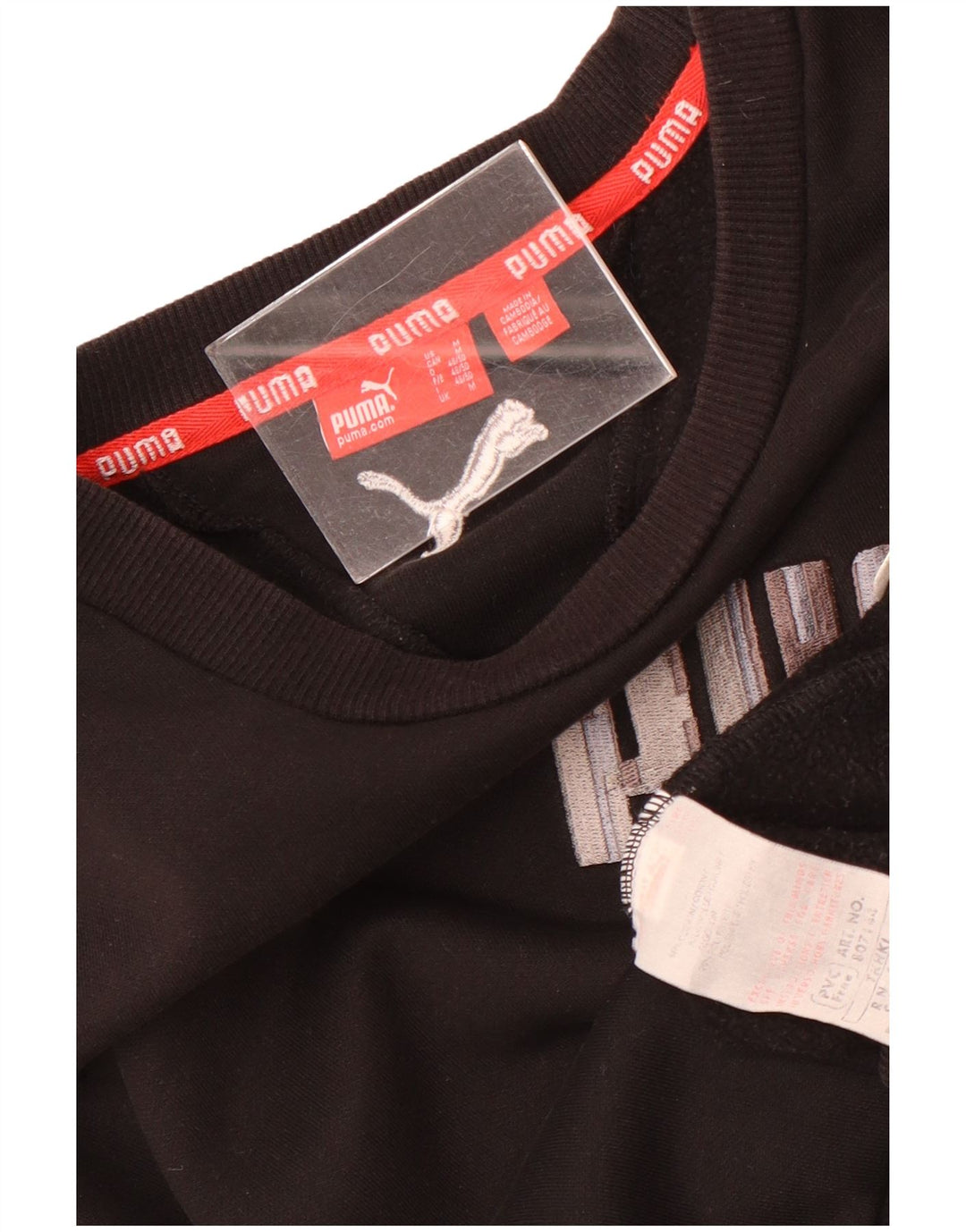 Puma Hombre Sudadera Gráfica Jumper Medium Negro Algodón